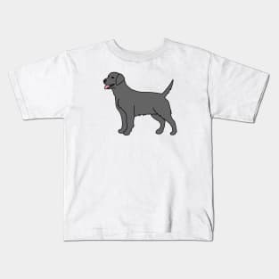 Gray Labrador Kids T-Shirt